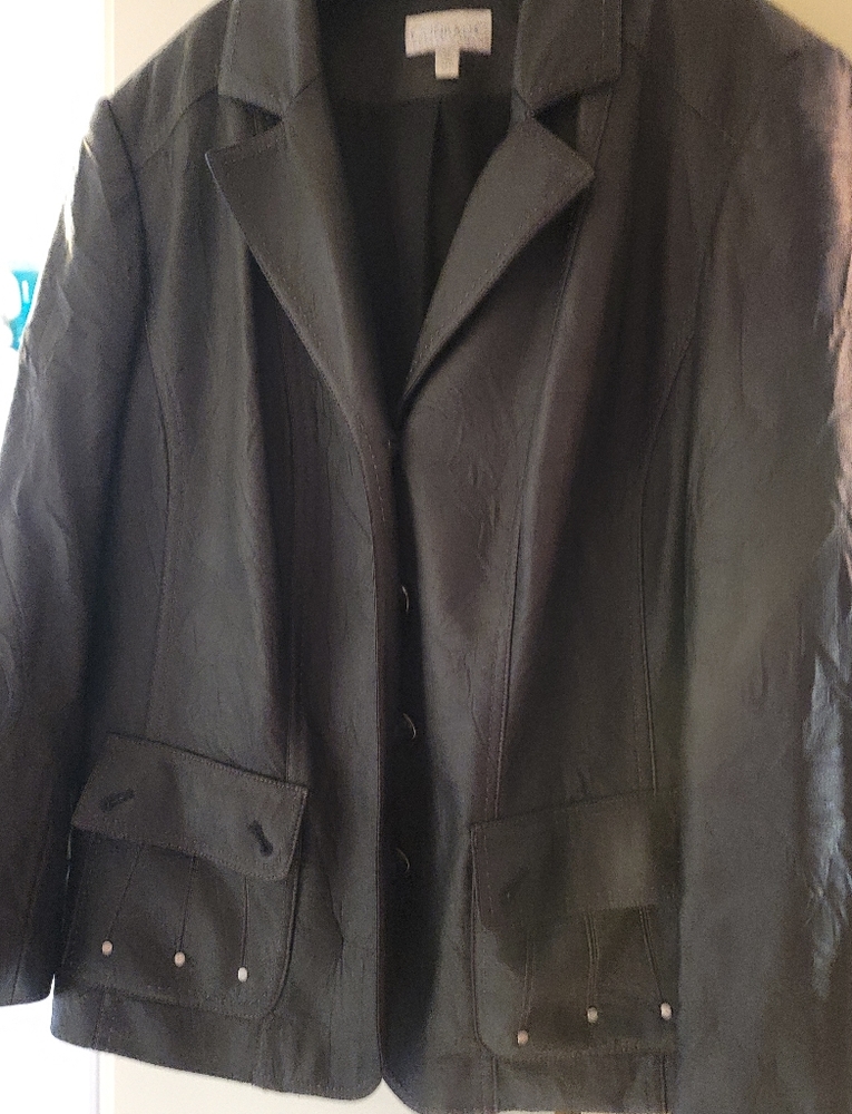 Faux leather jacket